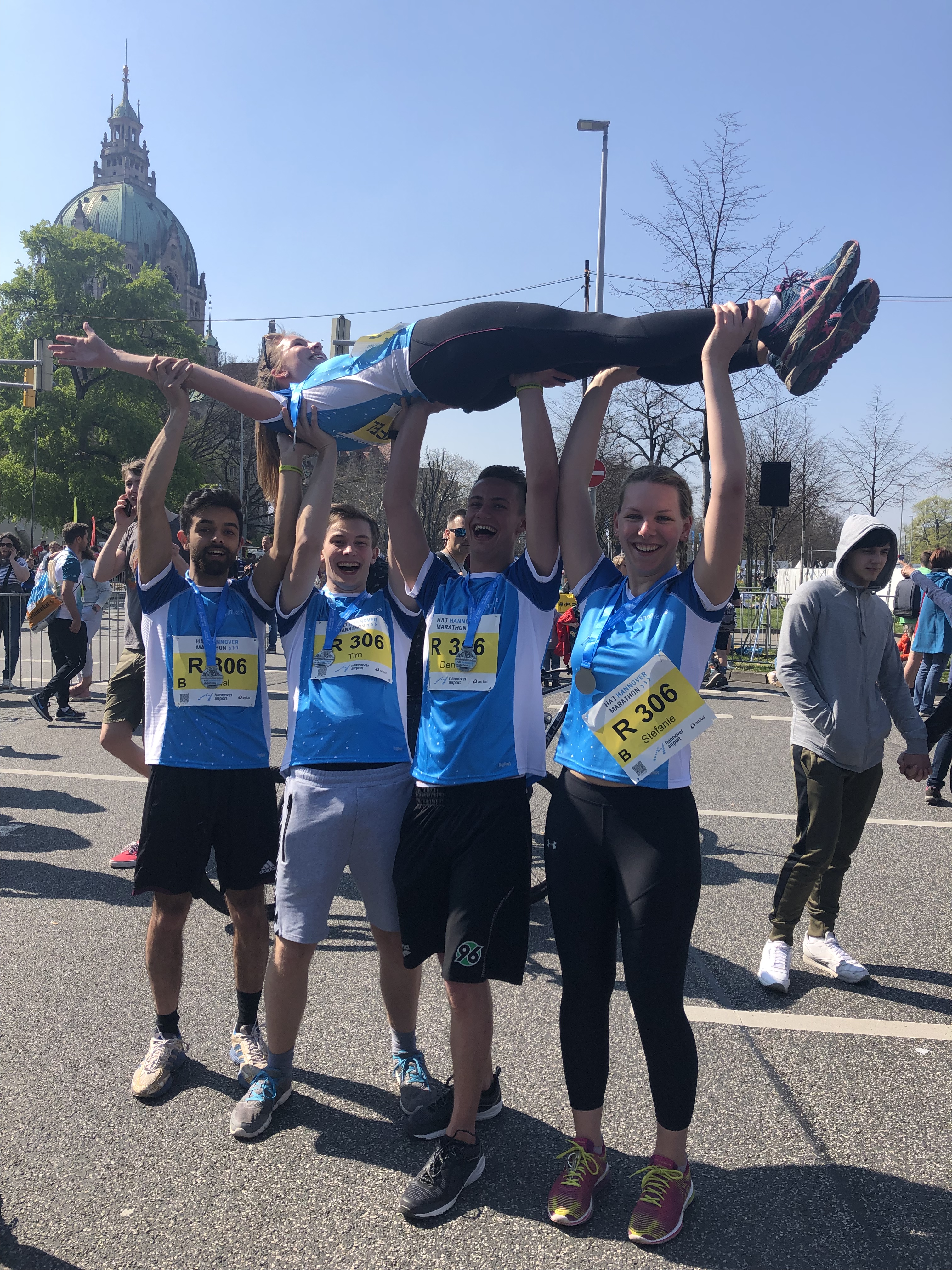 Das HR-Bachelor Team auf dem Hannover Marathon 2019
